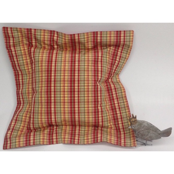 Vintage Miss Kitty Fancy Dress Novelty Double Flange Designer OOAK Pillow 18x18 - Picture 4 of 6